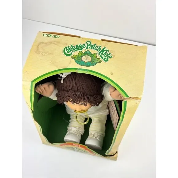 1984 Cabbage Patch Kids #3900 Girl Doll Brown Eyes Zarah Marleen w/ Box - Picture 2 of 11